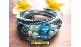 Bali Fashion Beads Cuff Bracelets Casual